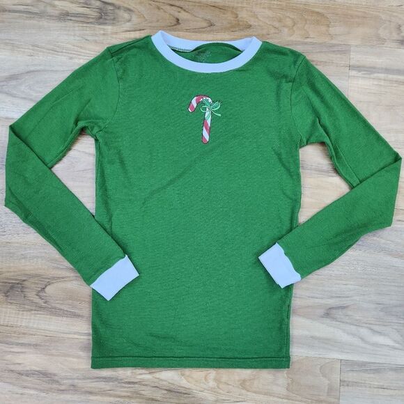 🔥Sleepyheads Green & White Candy Cane Pajama Set Youth 12 - Picture 2 of 9